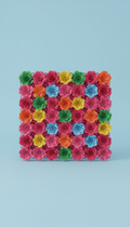 Bubblegum Pink modular flower wall