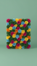 Mint Meadow modular flower wall