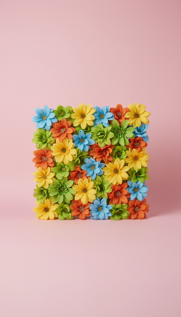 Sunbeam Yellow modular flower wall