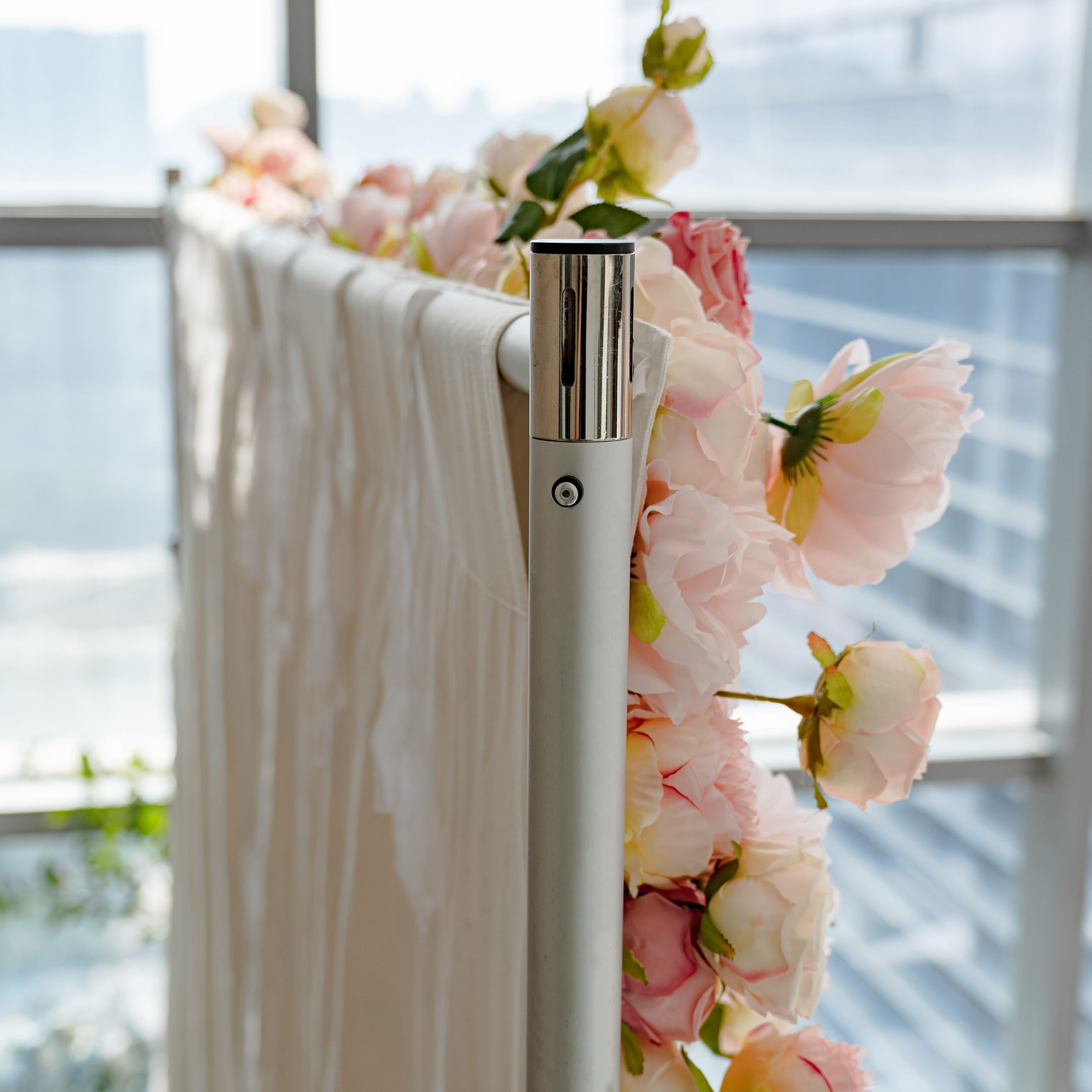 *USA ONLY* VF-503-U Pink Rose & Peony Flower Wall 8ft×8ft - Artificial Wedding Backdrop with Fast US Shipping