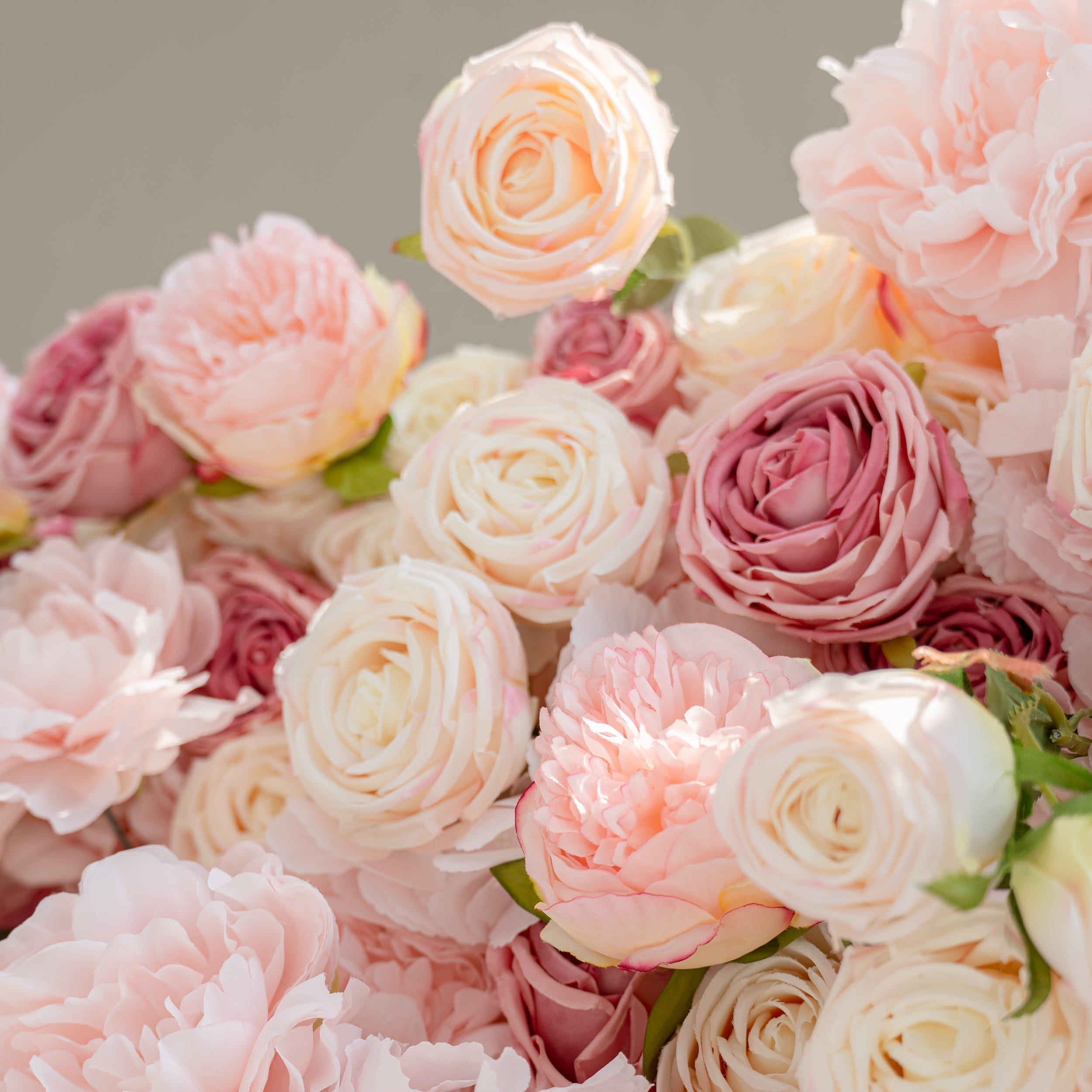 *USA ONLY* VF-503-U Pink Rose & Peony Flower Wall 8ft×8ft - Artificial Wedding Backdrop with Fast US Shipping