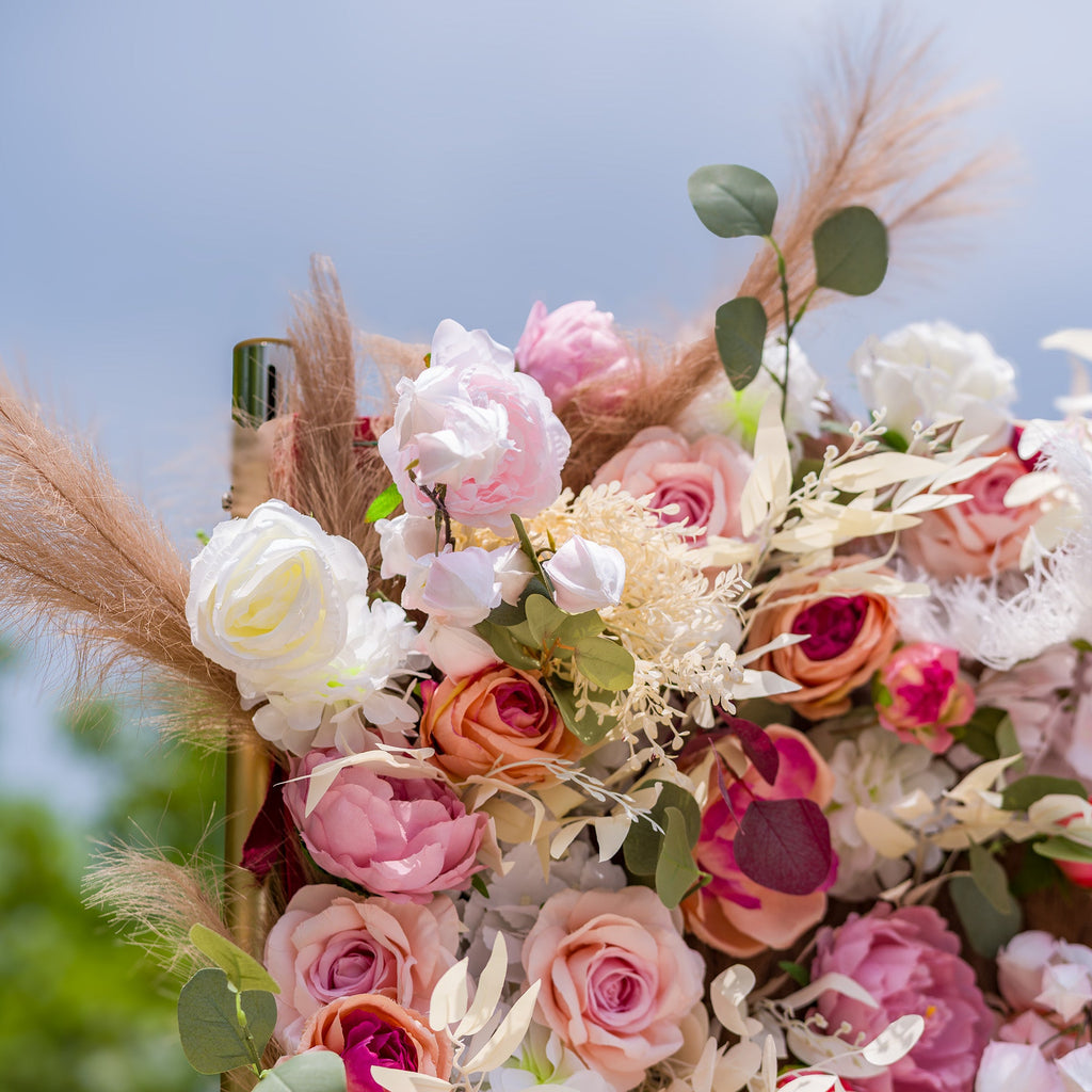 *USA ONLY*Valar Flowers Roll Up Fabric Artificial Flower Wall Wedding Backdrop. Floral Party Decor. Event Photography-VF-327-U
