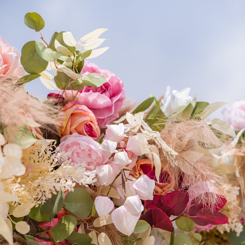 *USA ONLY*Valar Flowers Roll Up Fabric Artificial Flower Wall Wedding Backdrop. Floral Party Decor. Event Photography-VF-327-U