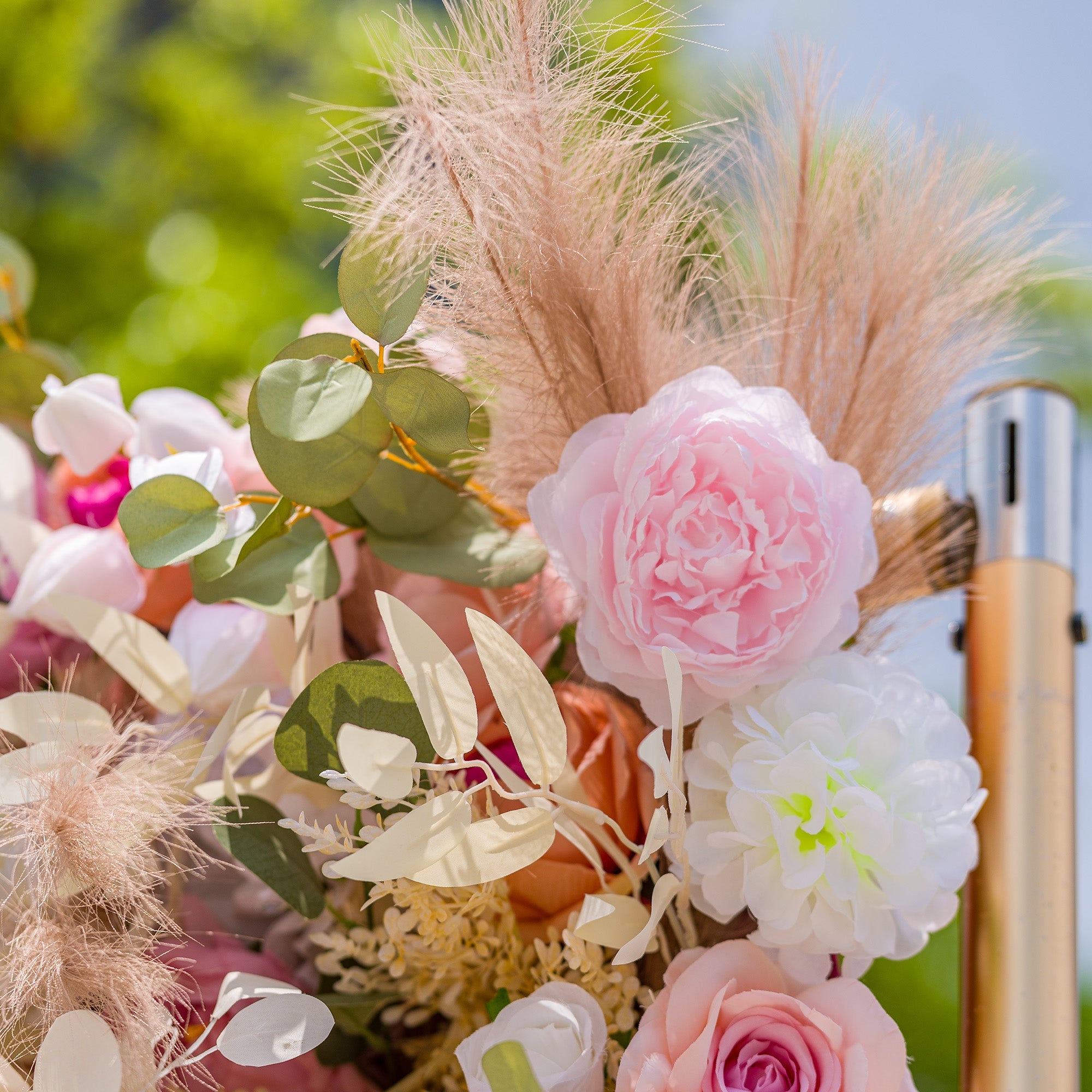 *USA ONLY*Valar Flowers Roll Up Fabric Artificial Flower Wall Wedding Backdrop. Floral Party Decor. Event Photography-VF-327-U