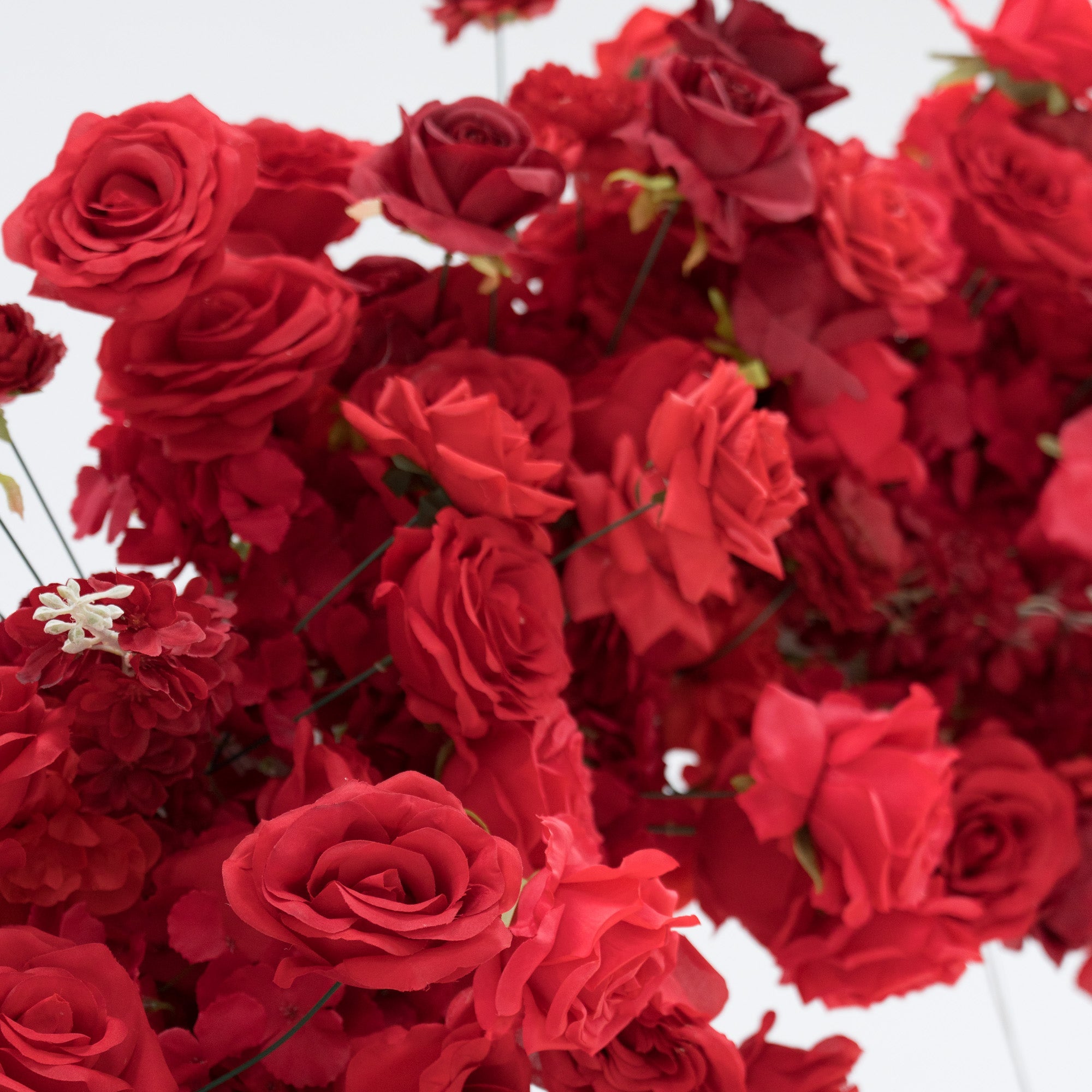 *USA ONLY*ValarFlowers Red Rose Heart - Shaped Floral Backdrop: A Romantic Proposal & Event Centerpiece-HA-405-U