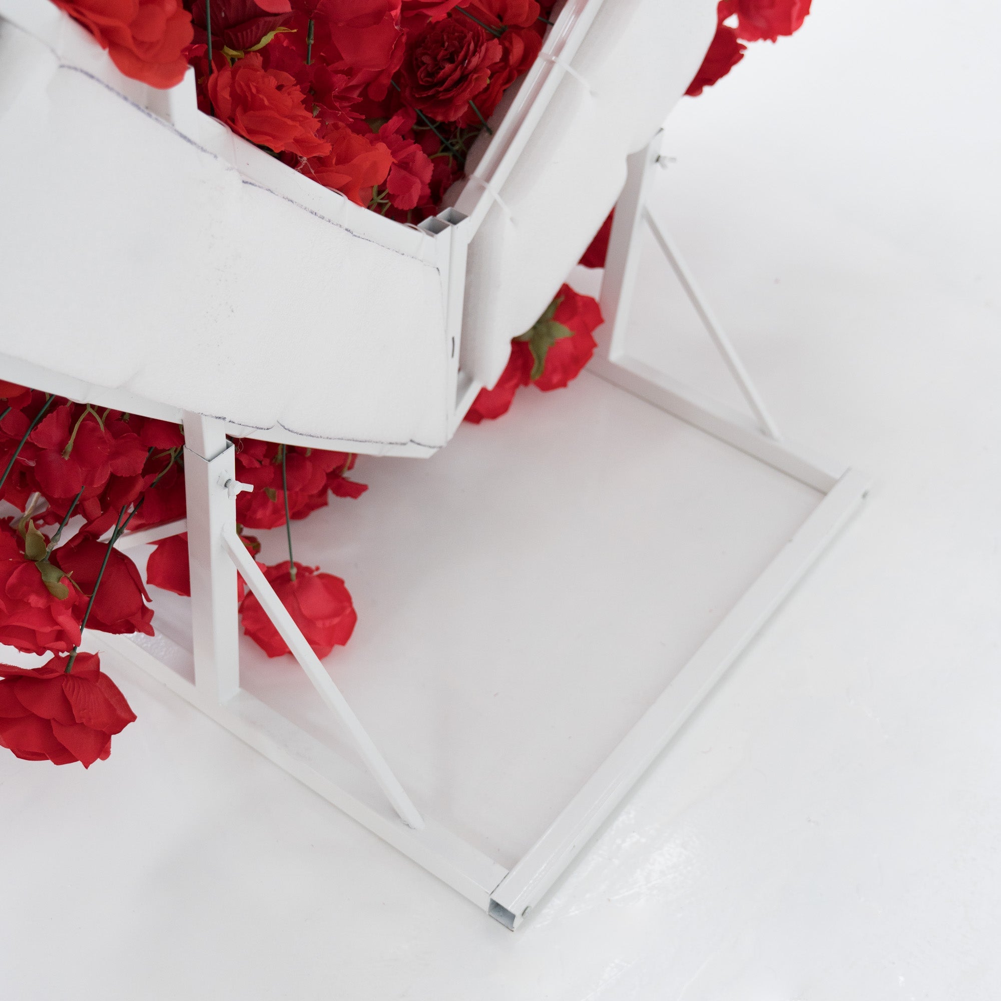 *USA ONLY*ValarFlowers Red Rose Heart - Shaped Floral Backdrop: A Romantic Proposal & Event Centerpiece-HA-405-U