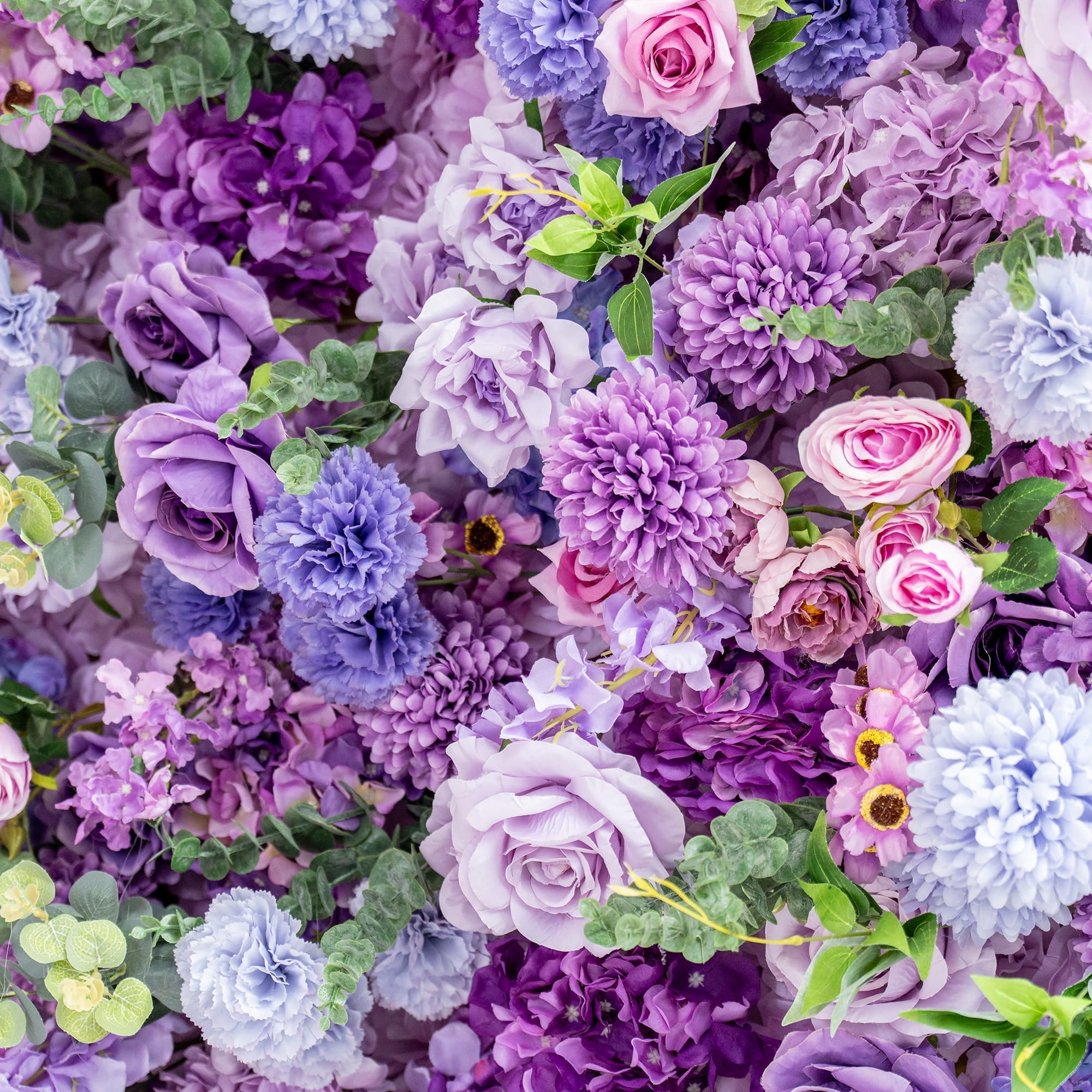 *USA ONLY*ValarFlowers Presents: Lavender Elegance – A Lavish Display of Purple Blooms in an Artificial Fabric Flower Arch Decor-VF-490-U