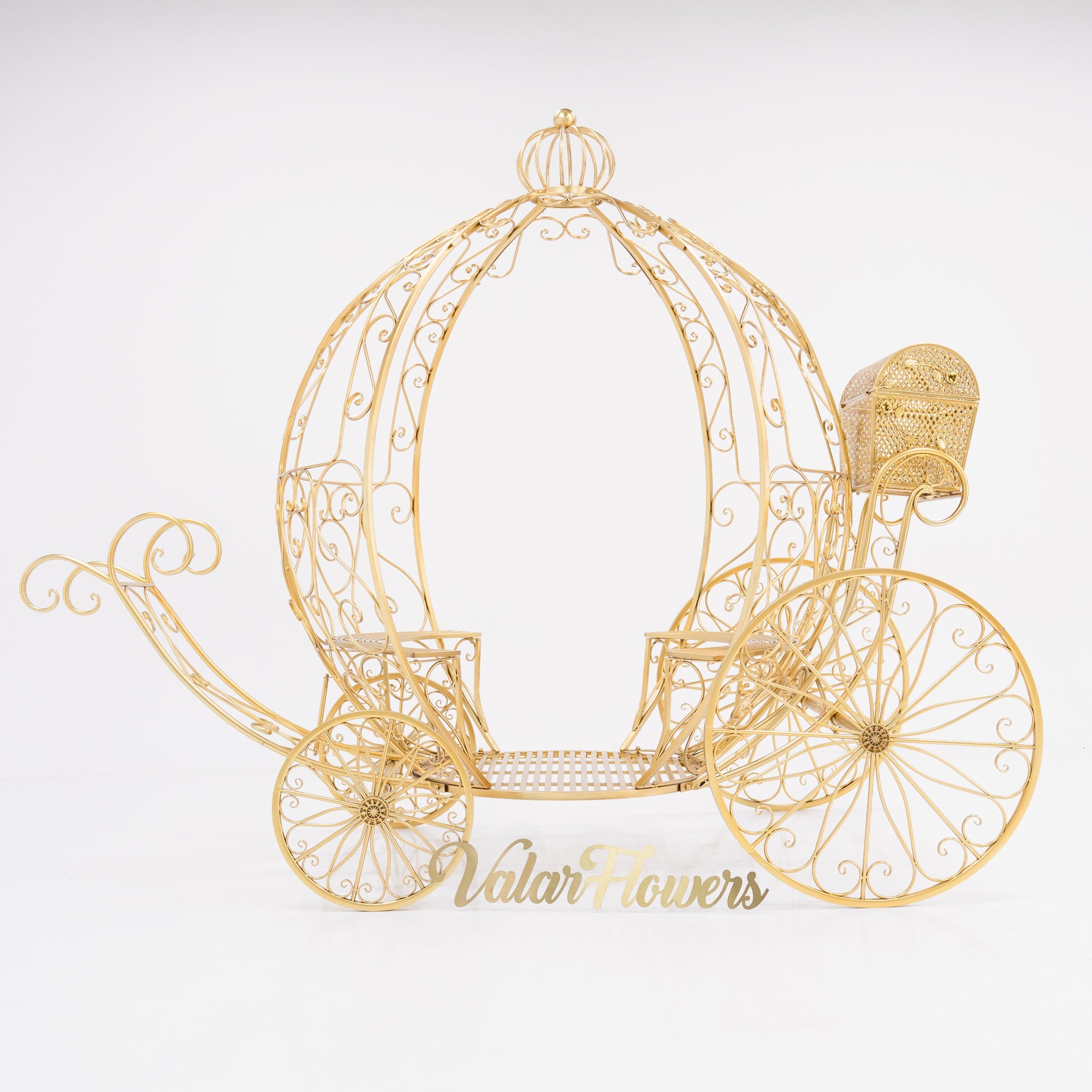 7.9ft Life size Height Fairy Princess Style Cinderella's Fantasy Pumpkin Carriage for Castle Decorating/ Halloween/ Baby Shower /Wedding Invitation Decor